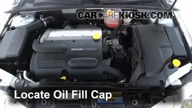 2010 Saab 9-3 2.0T 2.0L 4 Cyl. Turbo Sedan Aceite Agregar aceite